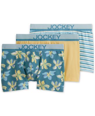 Jockey - Men's 3pk. True Style Logo Trunks