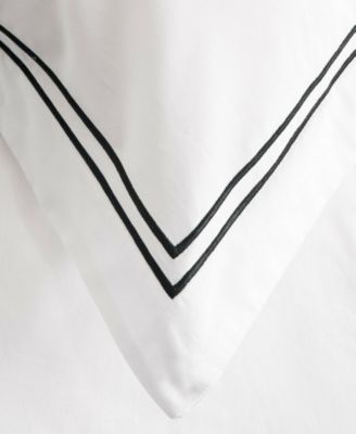 100% Cotton Percale Satin Stitched 3-Pc. Duvet Cover Set, Full/Queen