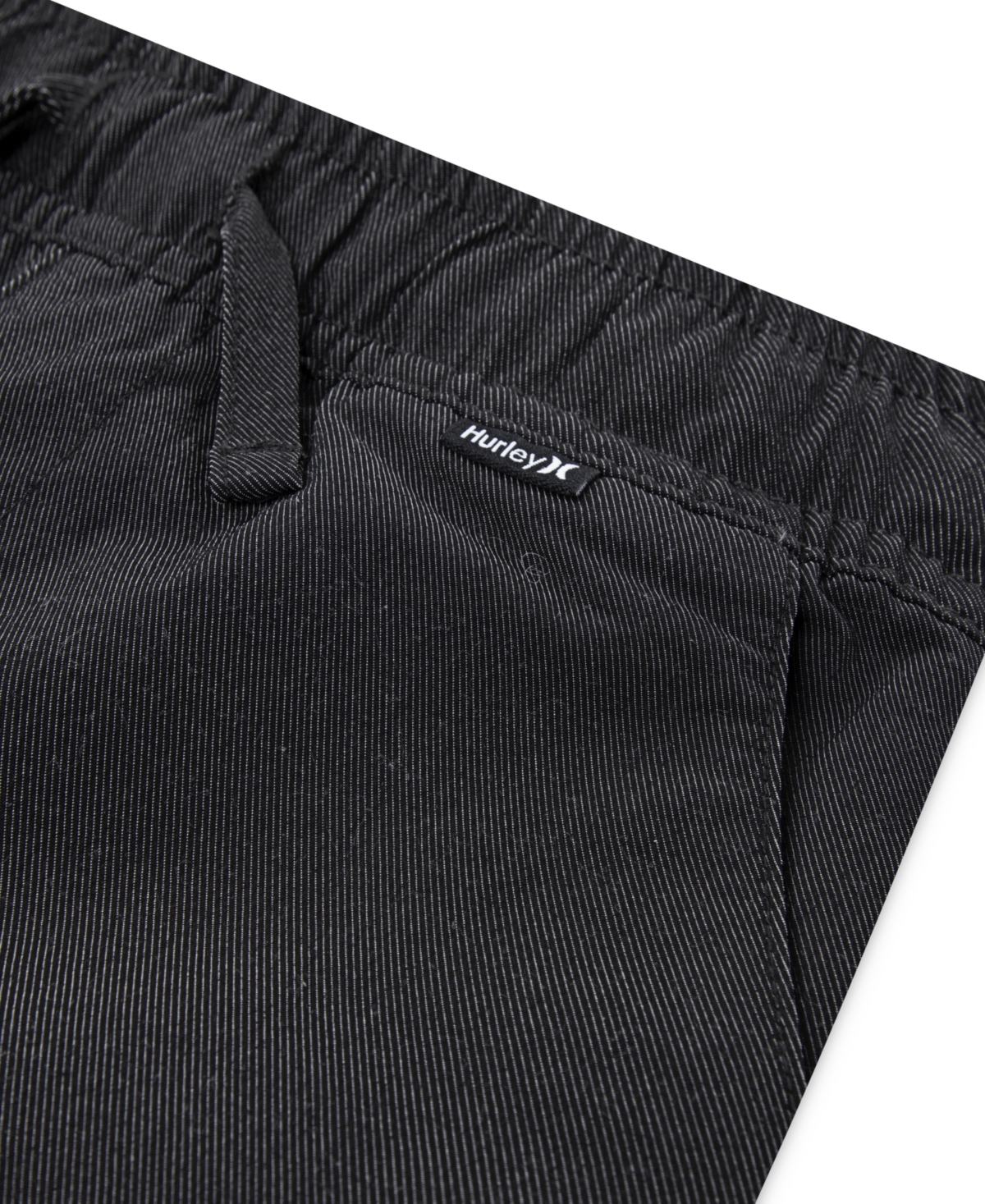 Hurley Toddler Boys 2-piece Striped T-shirt And Twill Shorts Set In Black