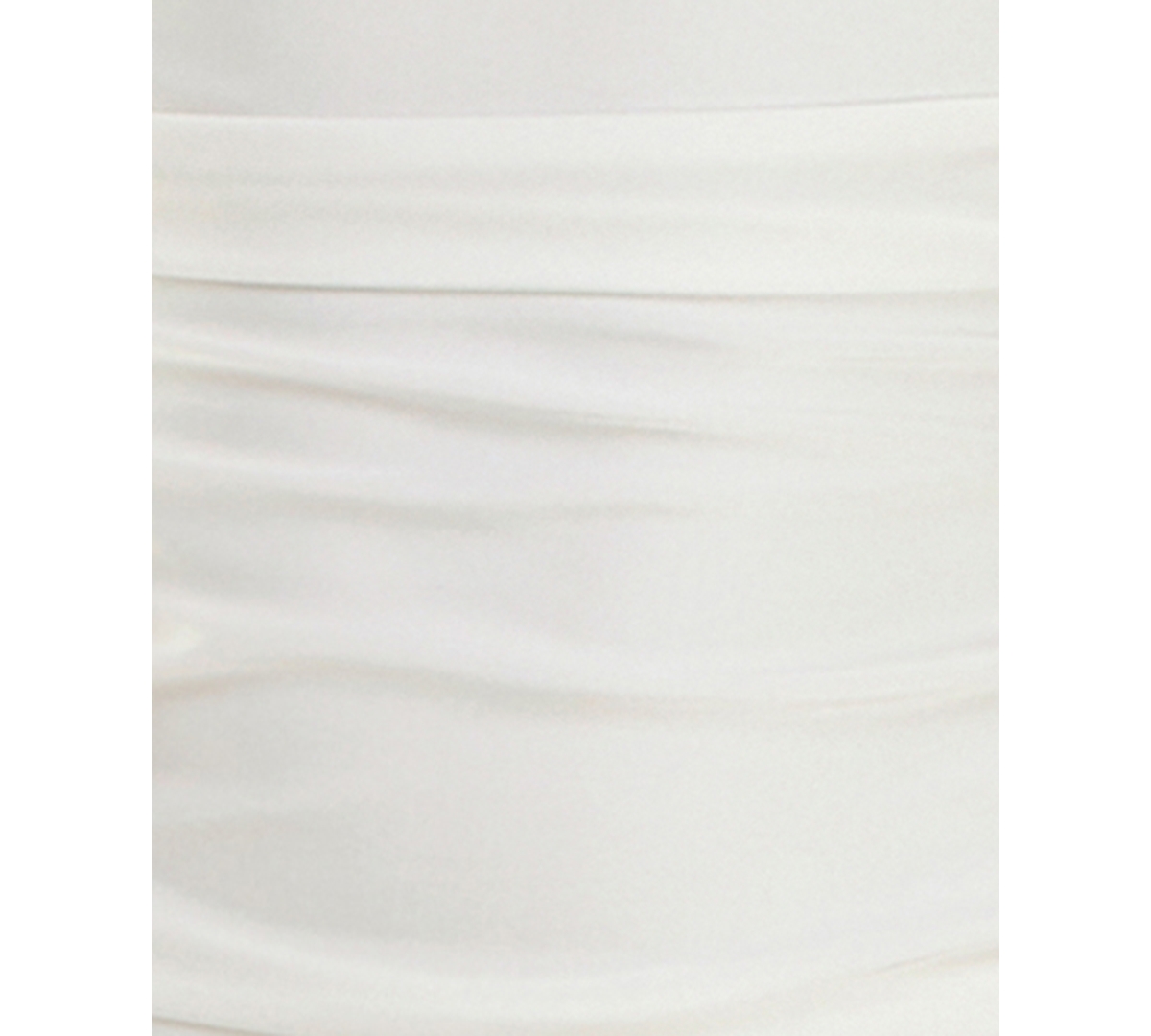 Crystal Doll Juniors' Bandeau Ruched Jersey Bodycon Dress In White