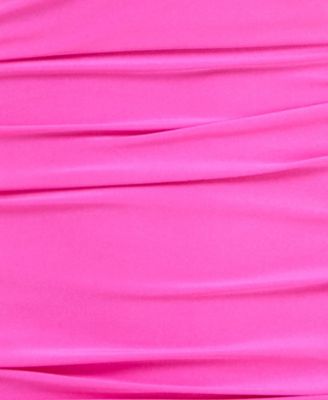 Juniors' Bandeau Ruched Jersey Bodycon Dress