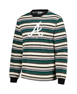 Men's Cream/Green Atlanta Braves Ballpark Long Sleeve T-Shirt