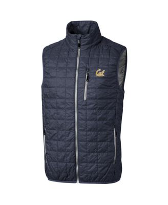 Cutter & Buck - Men's Anthracite Cal Bears Big Tall Full-Zip Collegiate Rainier Vest