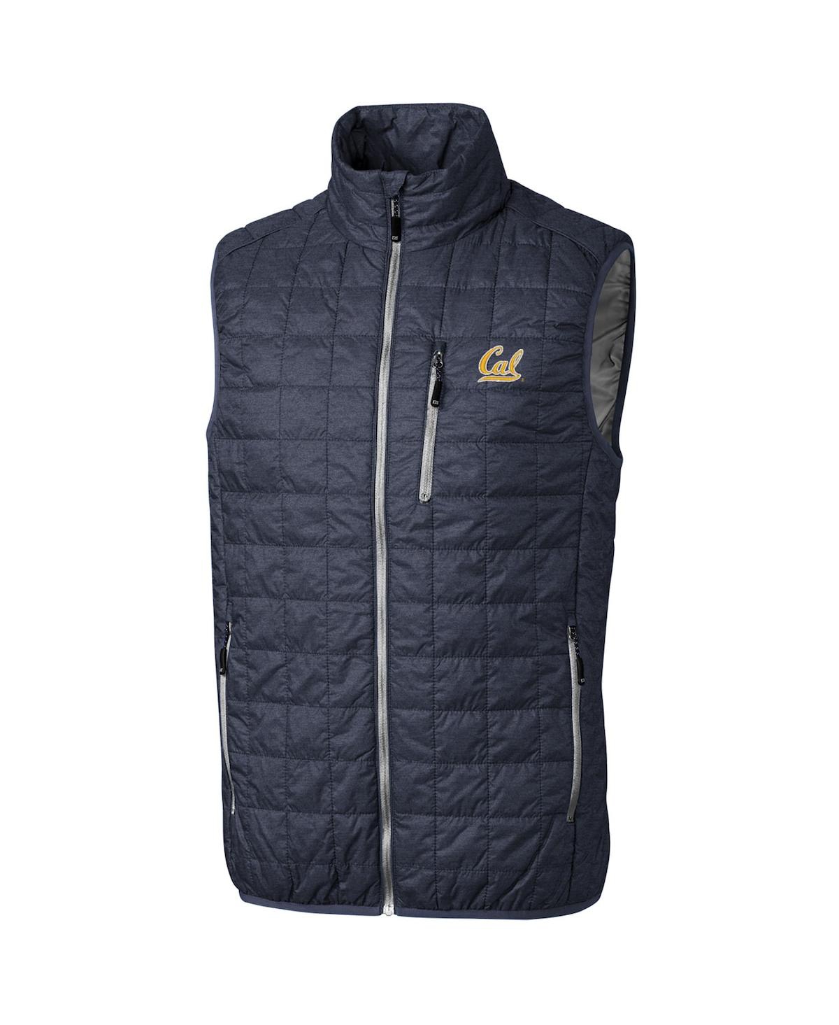 Men's Anthracite Cal Bears Big Tall Full-Zip Collegiate Rainier Vest - Anthracite