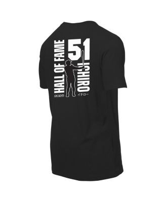 Men's Ichiro Suzuki Black Seattle Mariners 2025 National Baseball Hall of Fame Graphic T-Shirt
