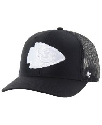 '47 Brand - Men's Black Kansas City Chiefs Trucker Adjustable Hat