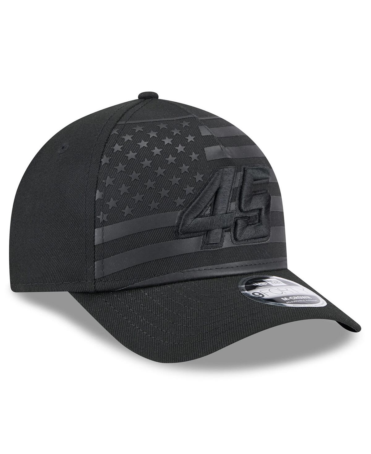 New Era Men's Black Tyler Reddick American Flag 9forty M-crown A-frame Adjustable Hat In Black
