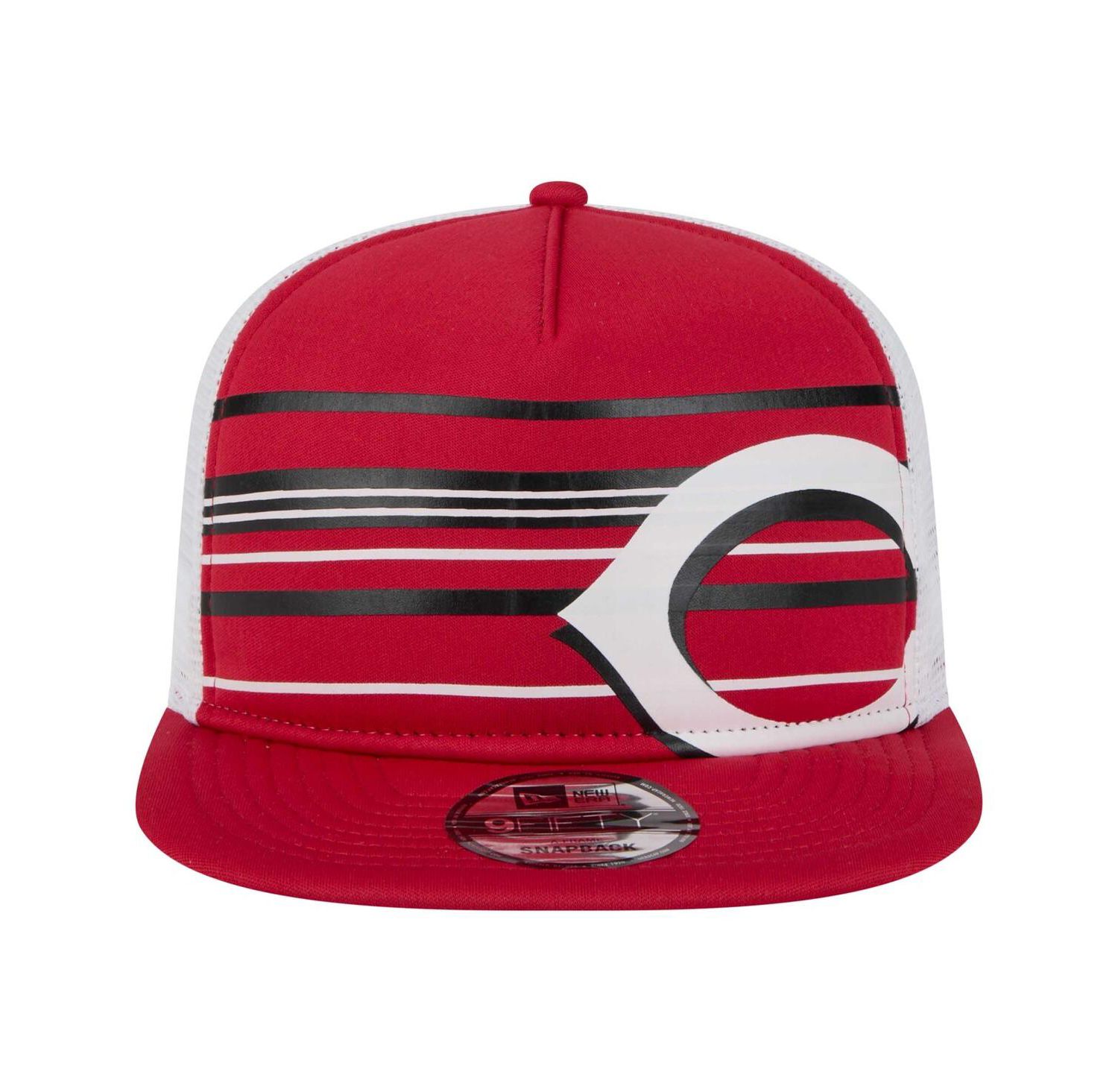 Men's Red Cincinnati Reds 9FIFTY A-Frame Trucker Snapback Hat