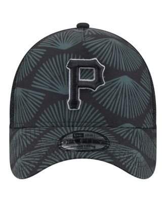 Men's Black Pittsburgh Pirates 9FORTY A-Frame Trucker Adjustable Hat