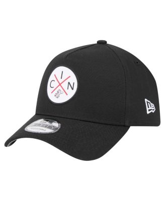 New Era - Men's Black Cincinnati Reds 9FORTY A-Frame Adjustable Hat