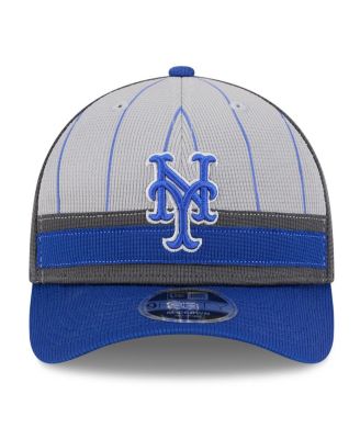 Men's Gray/Royal New York Mets 2025 Batting Practice 9FORTY M-Crown Adjustable Hat