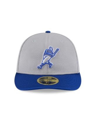 Men's Gray/Royal Milwaukee Brewers 2025 Batting Practice Low Profile 59FIFTY Fitted Hat