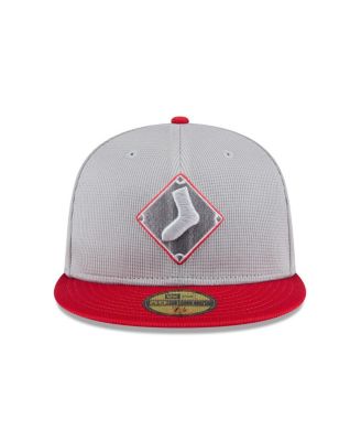 Men's Gray/Red Chicago White Sox 2025 Batting Practice 59FIFTY Fitted Hat