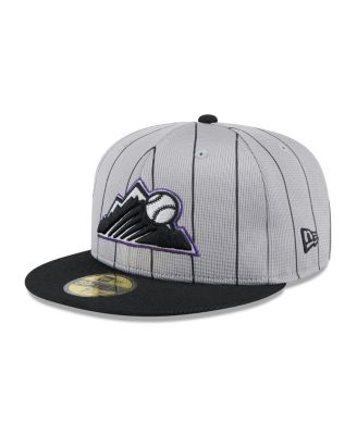 New Era - Men's Gray/Black Colorado Rockies 2025 Batting Practice 59FIFTY Fitted Hat