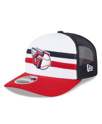 New Era - Men's White/Red Cleveland Guardians 2025 Batting Practice 9SEVENTY Stretch-Snap Trucker Hat