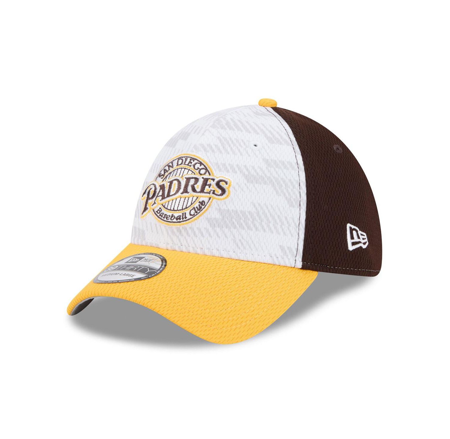 Men's Brown/Gold San Diego Padres 2025 MLB Clubhouse 39THIRTY Flex Hat