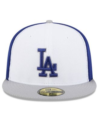 Men's Royal/Gray Los Angeles Dodgers 2025 MLB Clubhouse 59FIFTY Fitted Hat