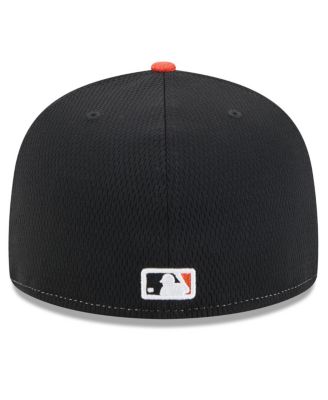 Men's Black/Orange San Francisco Giants 2025 MLB Clubhouse 59FIFTY Fitted Hat
