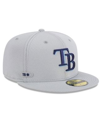 New Era - Men's Gray Tampa Bay Rays 2025 MLB Clubhouse 59FIFTY Fitted Hat