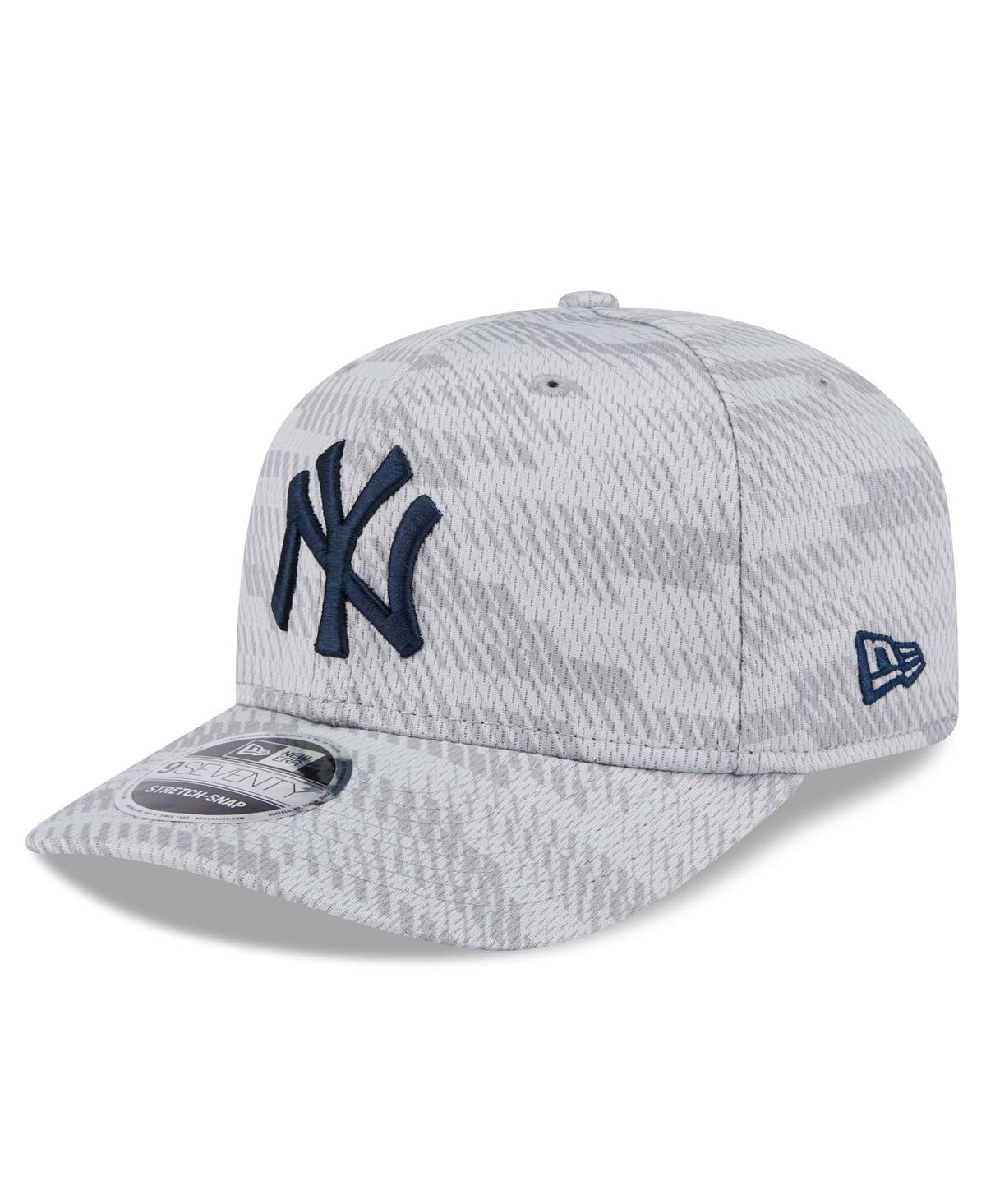 New Era Men's Gray New York Yankees 2025 Mlb Clubhouse 9forty M-crown Adjustable Hat In Gray