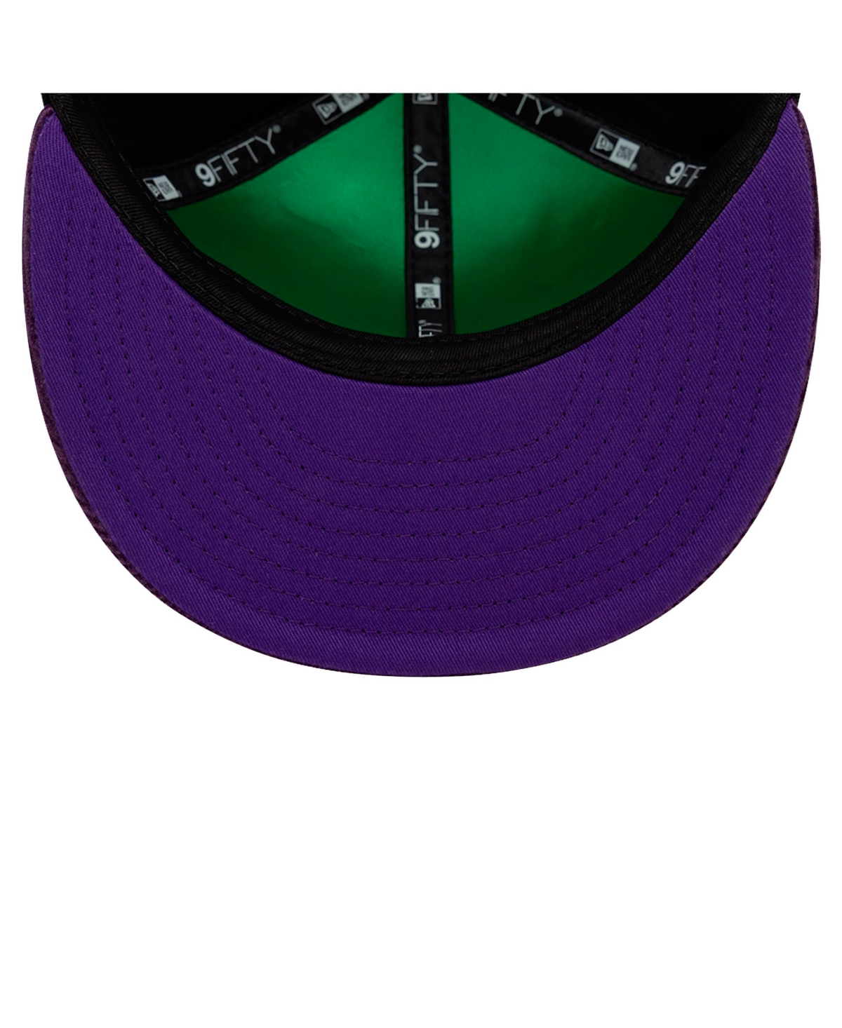 New Era Men's Black Joker Script 9fifty Snapback Hat In Black