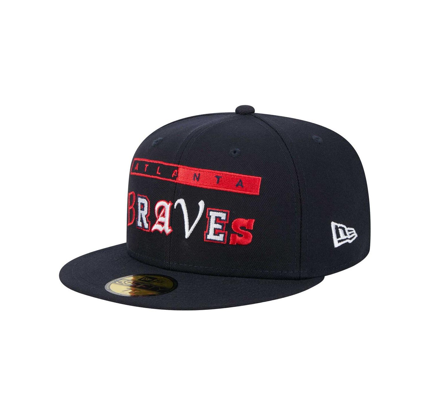 Men's Navy Atlanta Braves Ransom 59FIFTY Fitted Hat
