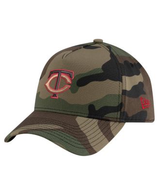 New Era - Men's Camo Minnesota Twins Woodland Team Pop 9FORTY A-Frame Adjustable Hat