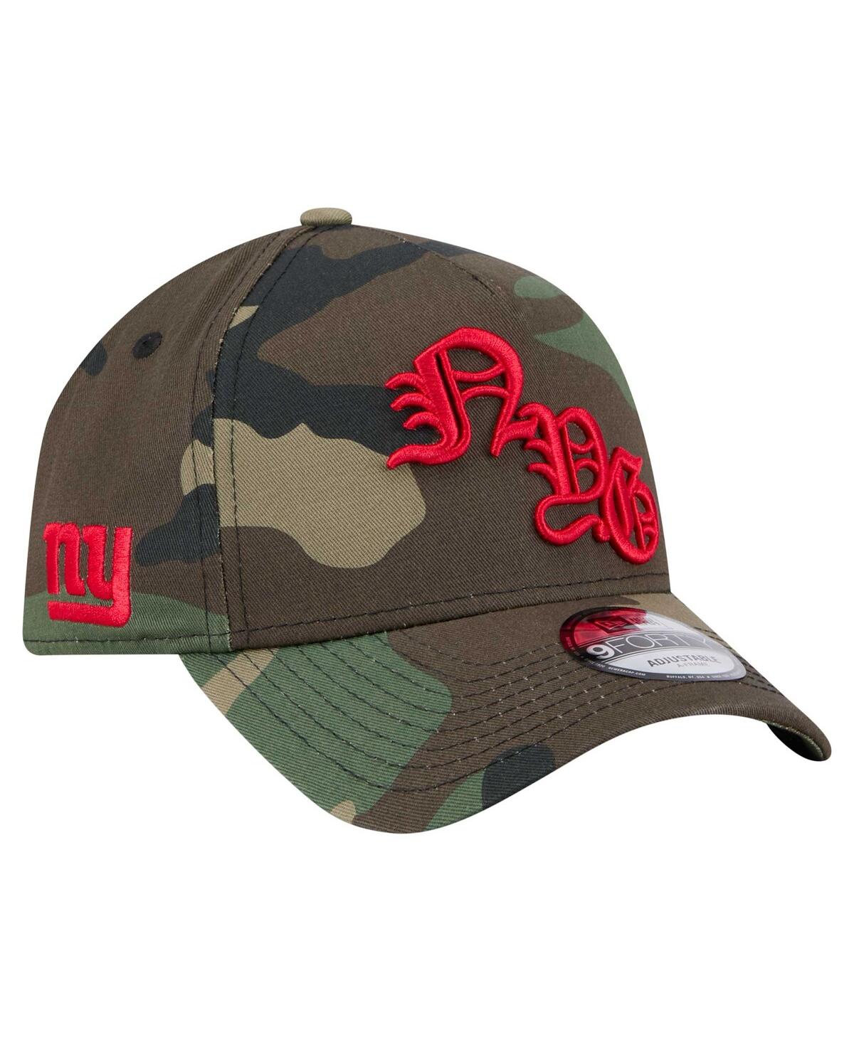 New Era Men's Camo New York Giants Mystic Camo A-frame 9forty Adjustable Hat In Camo