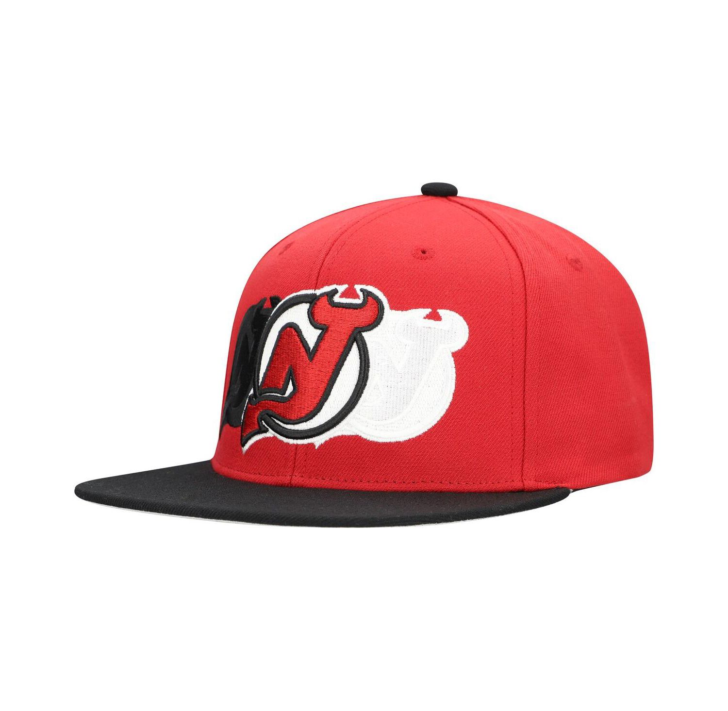 Men's Red New Jersey Devils Soul Triple Up Snapback Hat