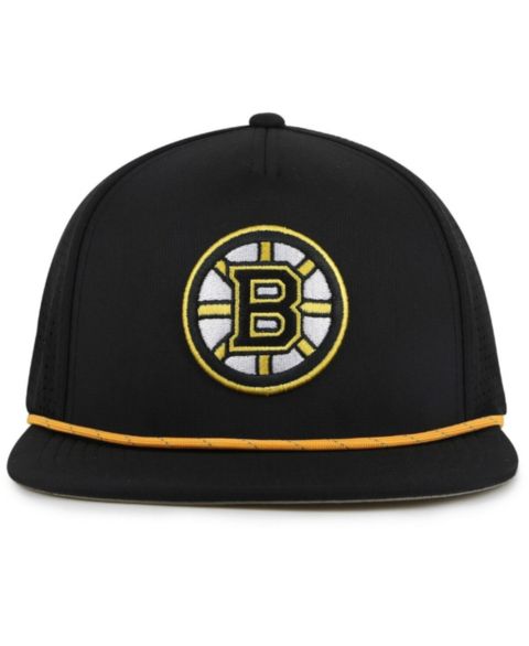 Мужская кепка American Needle Black Boston Bruins Buxton Pro Tech Adjustable Hat