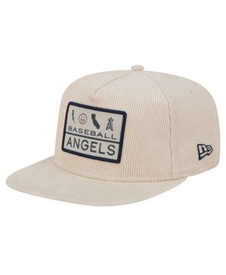 New Era - Men's Khaki Los Angeles Angels Summer Essential Golfer Snapback Hat