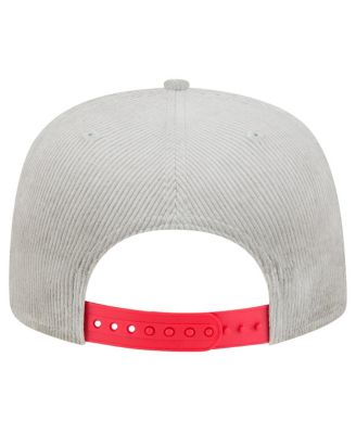 Men's Gray Atlanta Braves Corduroy Golfer Snapback Hat