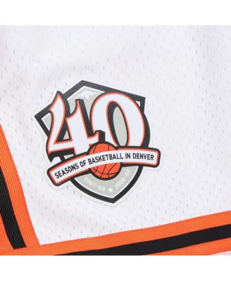Men's White Denver Nuggets 2006/07 Replica Shorts