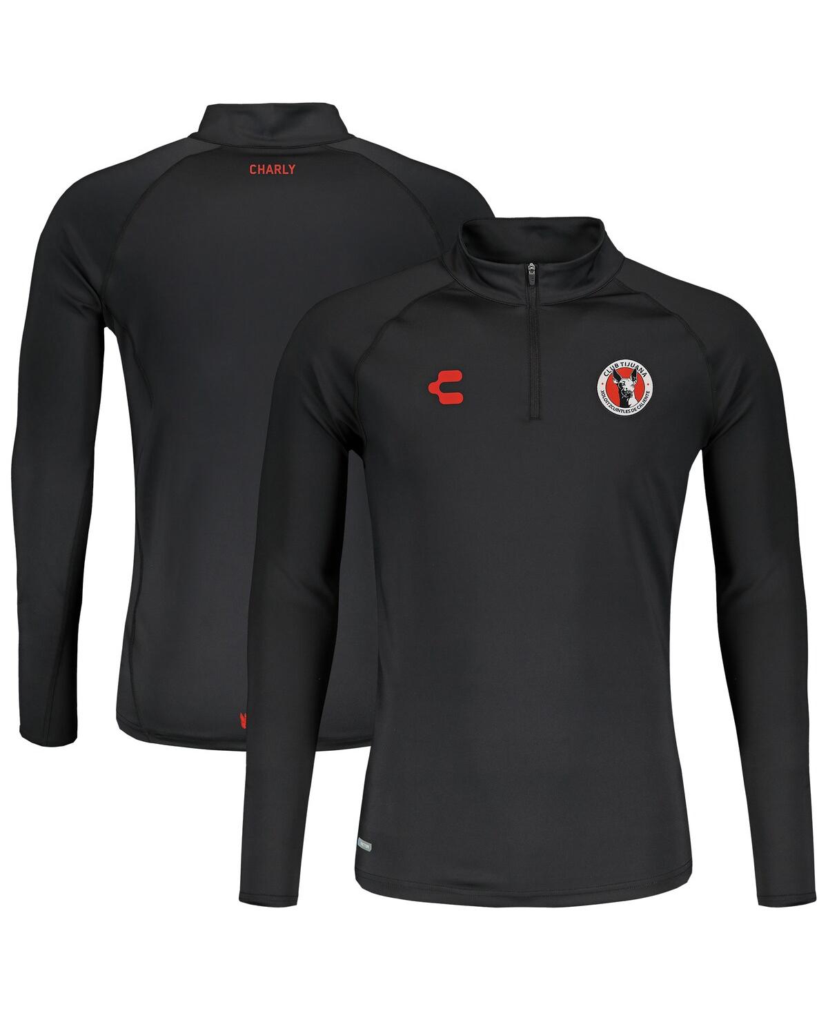 Men's Black Club Tijuana 2024/25 Quarter-Zip Pullover Sweatshirt - Black