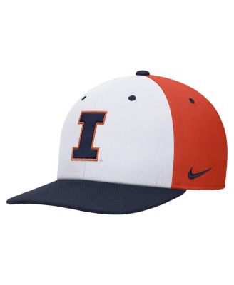 Men's White/Orange Illinois Fighting Illini Pro Performance Snapback Hat