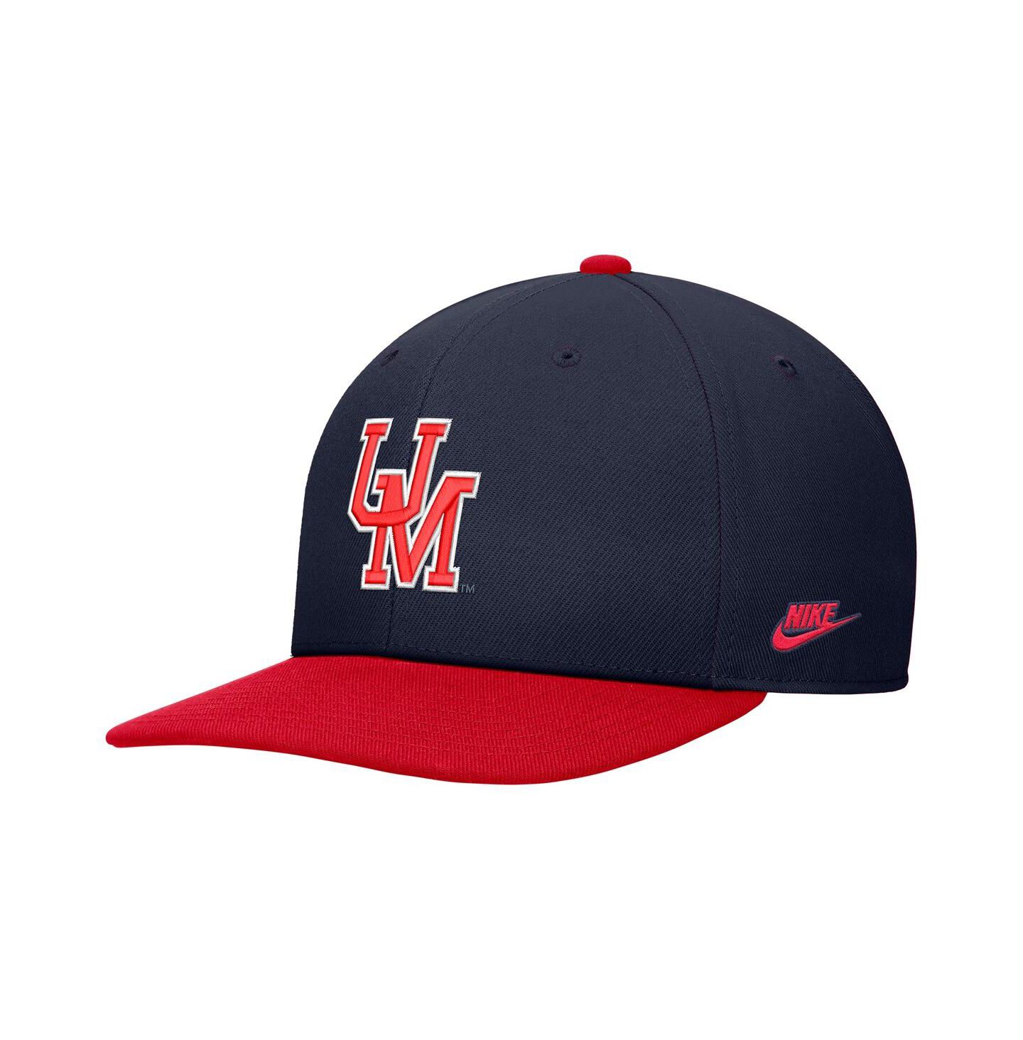 Мужская кепка Nike Navy Ole Miss Rebels Vintage Snapback Hat — фото 1