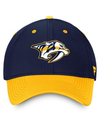 Men's Navy/Gold Nashville Predators Authentic Pro Rink Two-Tone Flex Hat