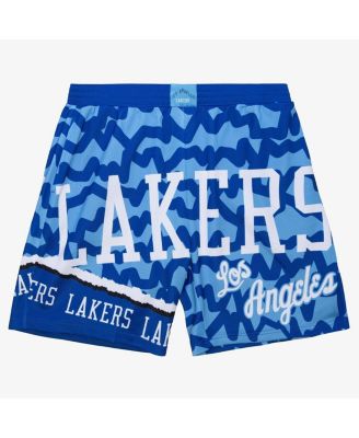 Mitchell & Ness - Men's Royal/Powder Blue Los Angeles Lakers Jumbotron 2.0 Sublimated Shorts