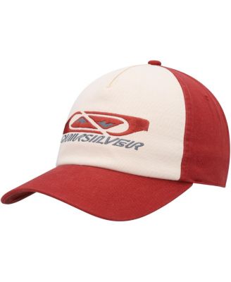 Quiksilver - Men's White/Red Take A Hike Snapback Hat
