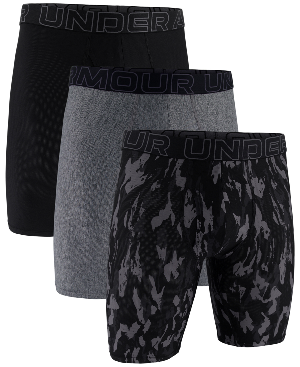 Men's 3-Pack Performance Tech Logo Underwear - Wetlands Camo