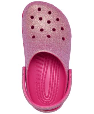 Little Girls Classic Glitter Clogs from Finish Line