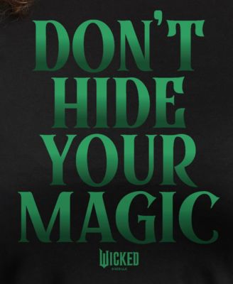 Trendy Plus Size Wicked Don't Hide Your Magic Graphic Crew Neck T-Shirt
