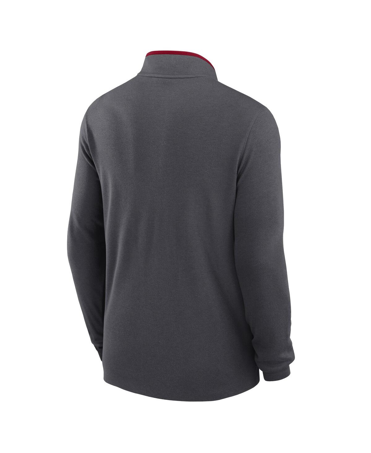 JORDAN MEN'S ANTHRACITE OKLAHOMA SOONERS VICTORY HALF-ZIP SWEATSHIRT 
