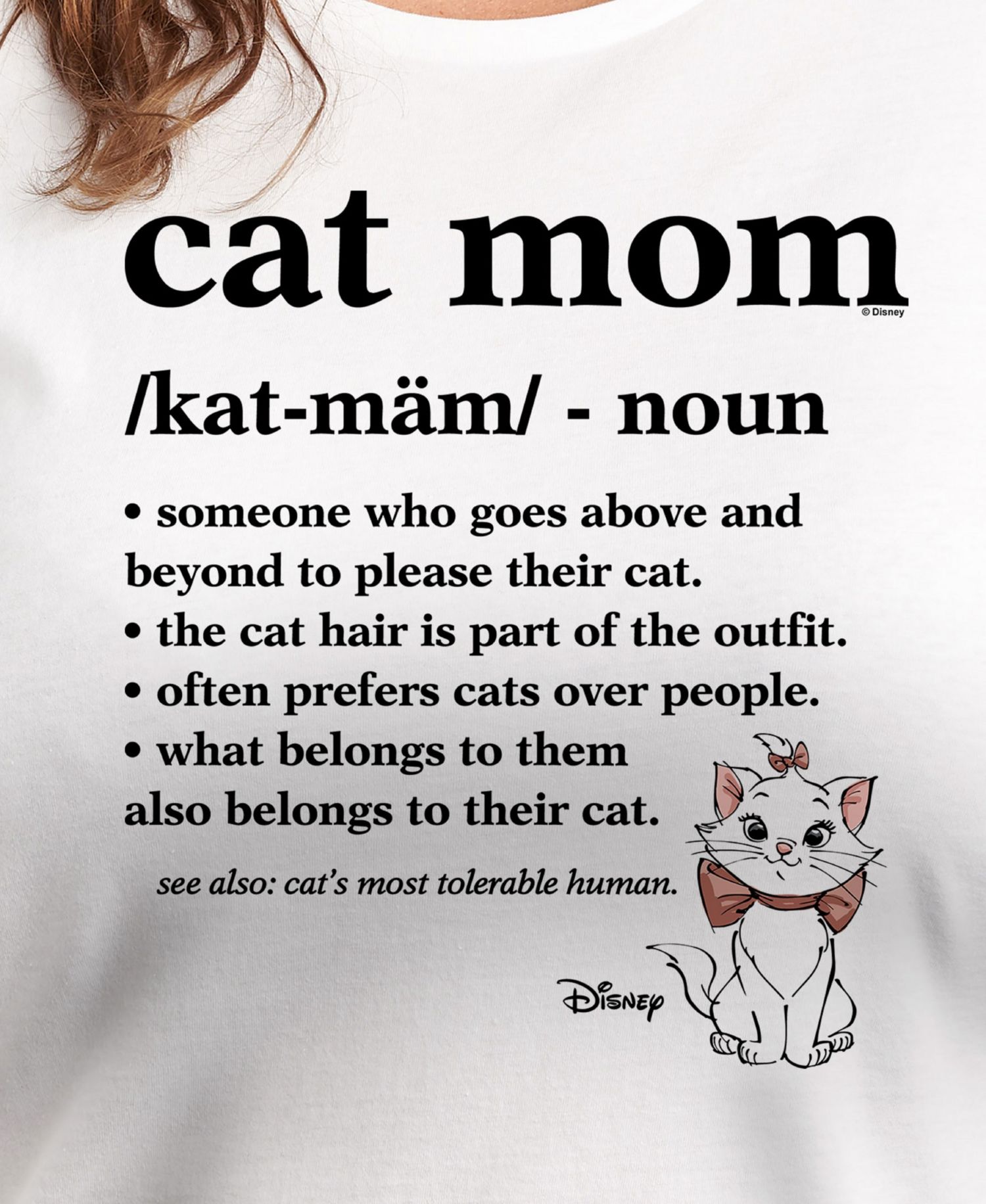Trendy Plus Size The Aristocrats Cat Mom Graphic Crew Neck T-Shirt