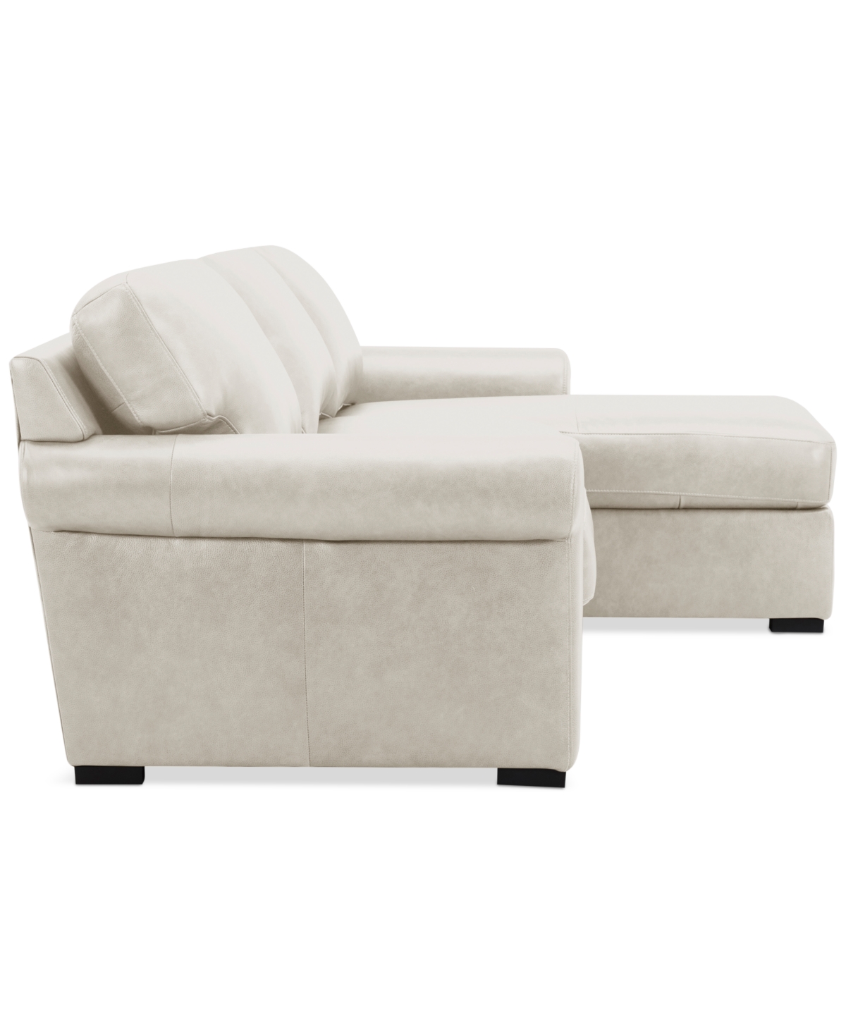 Macy's Radley Roll Arm 104" 3-pc. Leather Sectional, Exclusively At