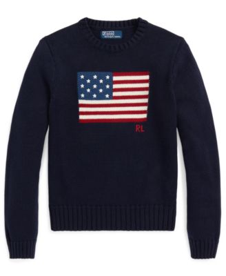 Women's Flag Cotton Crewneck Sweater