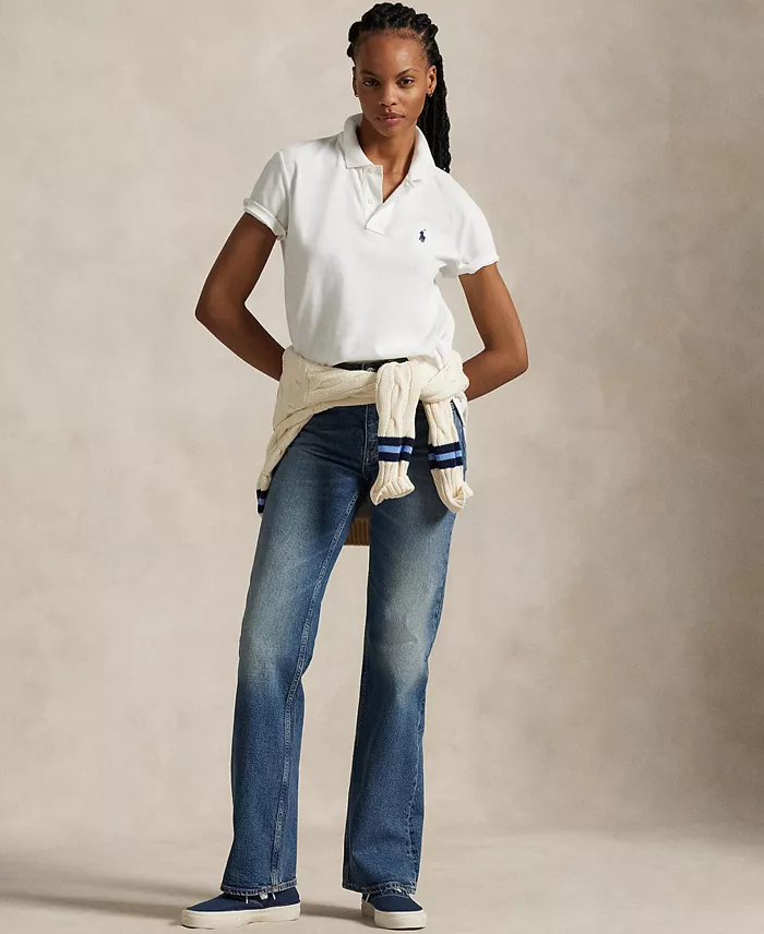 Women's Classic-Fit Mesh Polo Shirt - thumbnail 2