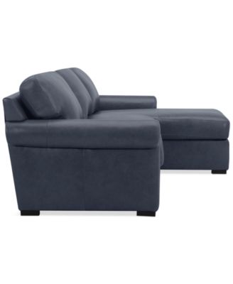 Radley Roll Arm 104" 3-Pc. Leather Sectional