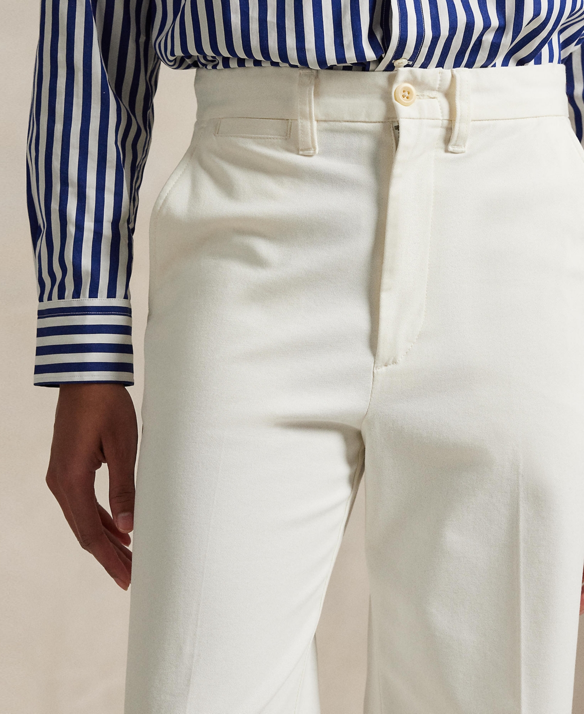 Polo Ralph Lauren Women's Chino Wide-leg Pants In Warm White
