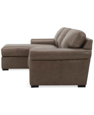 Radley Roll Arm 104" 3-Pc. Leather Sectional